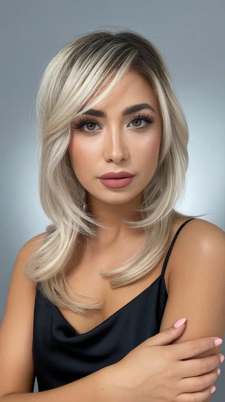 Butterfly Haircut 2026 Cool Blonde Medium Length Butterfly