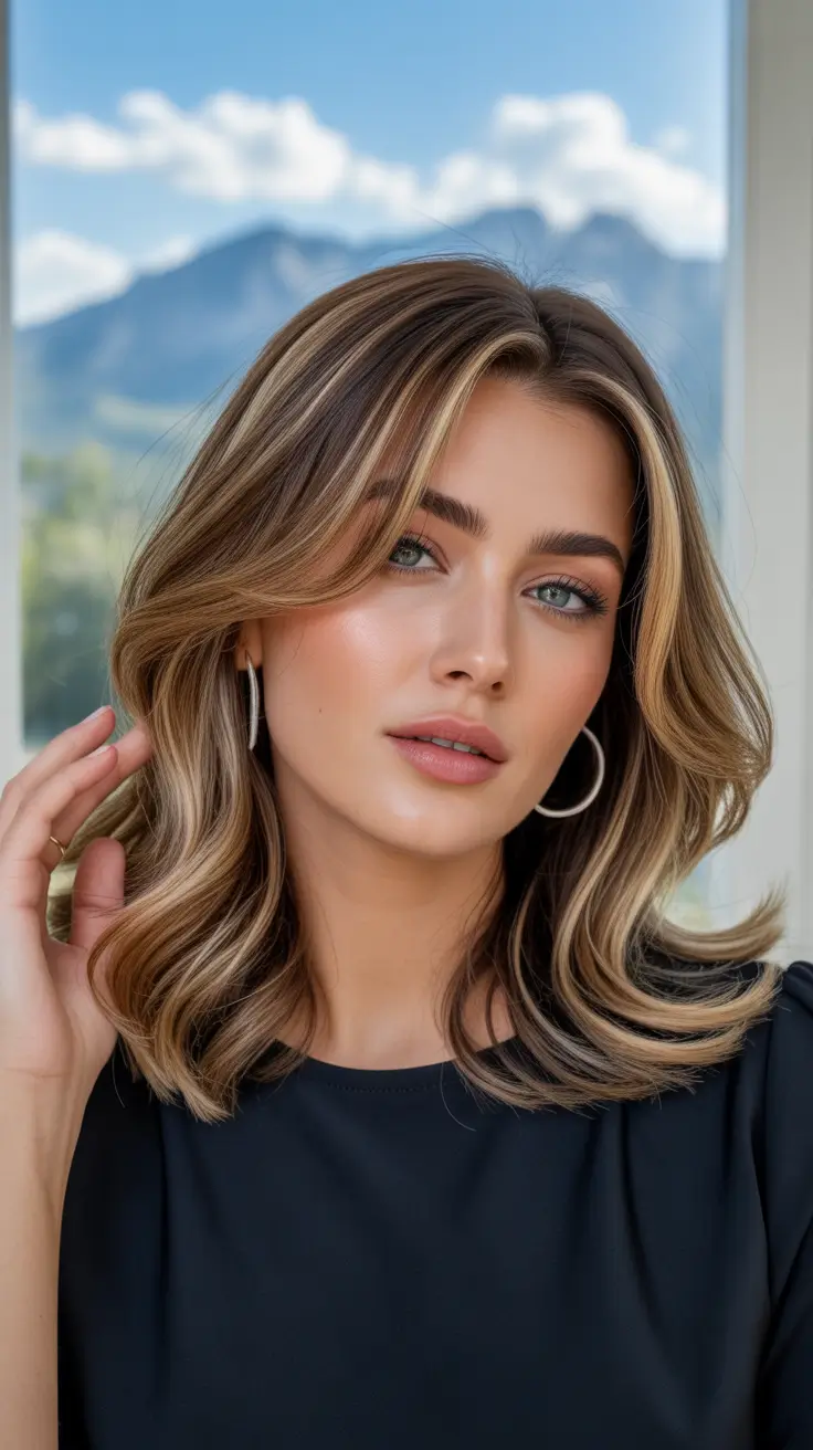 haircuts for medium hair 2026 Golden Glow Layers