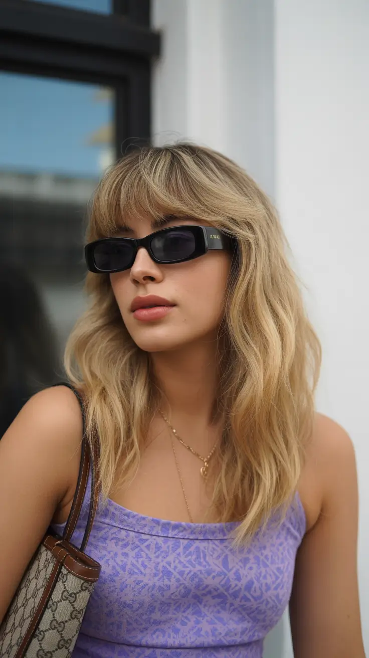 haircuts for medium hair 2026 Effortless Fringe Energy