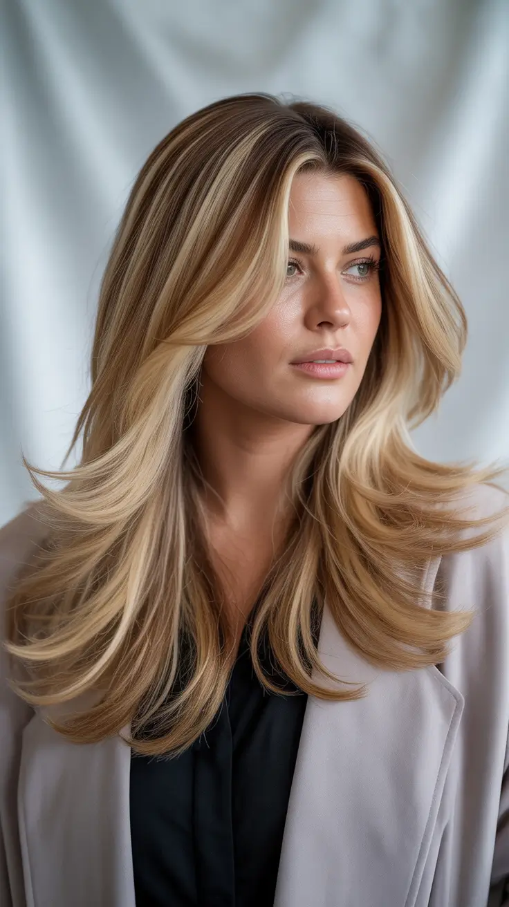 Haircuts for Plus Size Women 2026 Luxe Layers with Effortless Lift