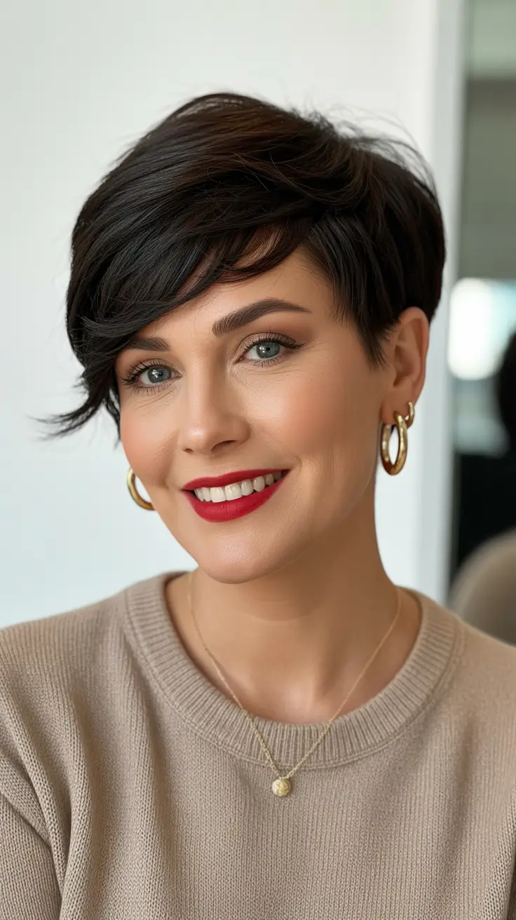 Haircuts for Women Over 40 2026 Edgy Pixie