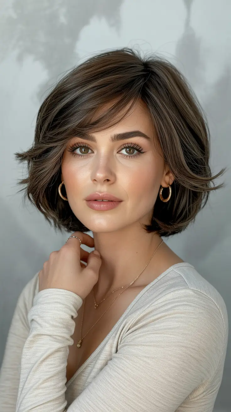 Modern Haircuts for Women Over 40 2026 Short Bob with Bangs