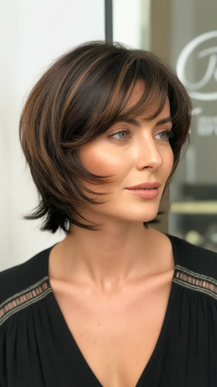 Modern Haircuts for Women Over 40 2026 Short Shag