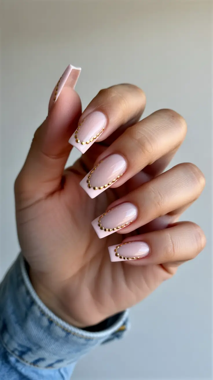 nail colors 2026 Golden Accent Elegance