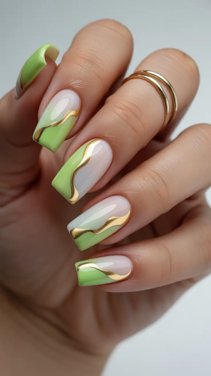 Nail Colors Ideas 2026 Lime Edge French