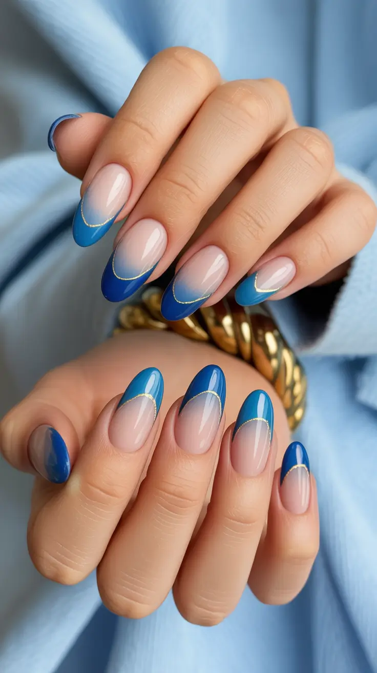 nail colors 2026 Royal French Blue