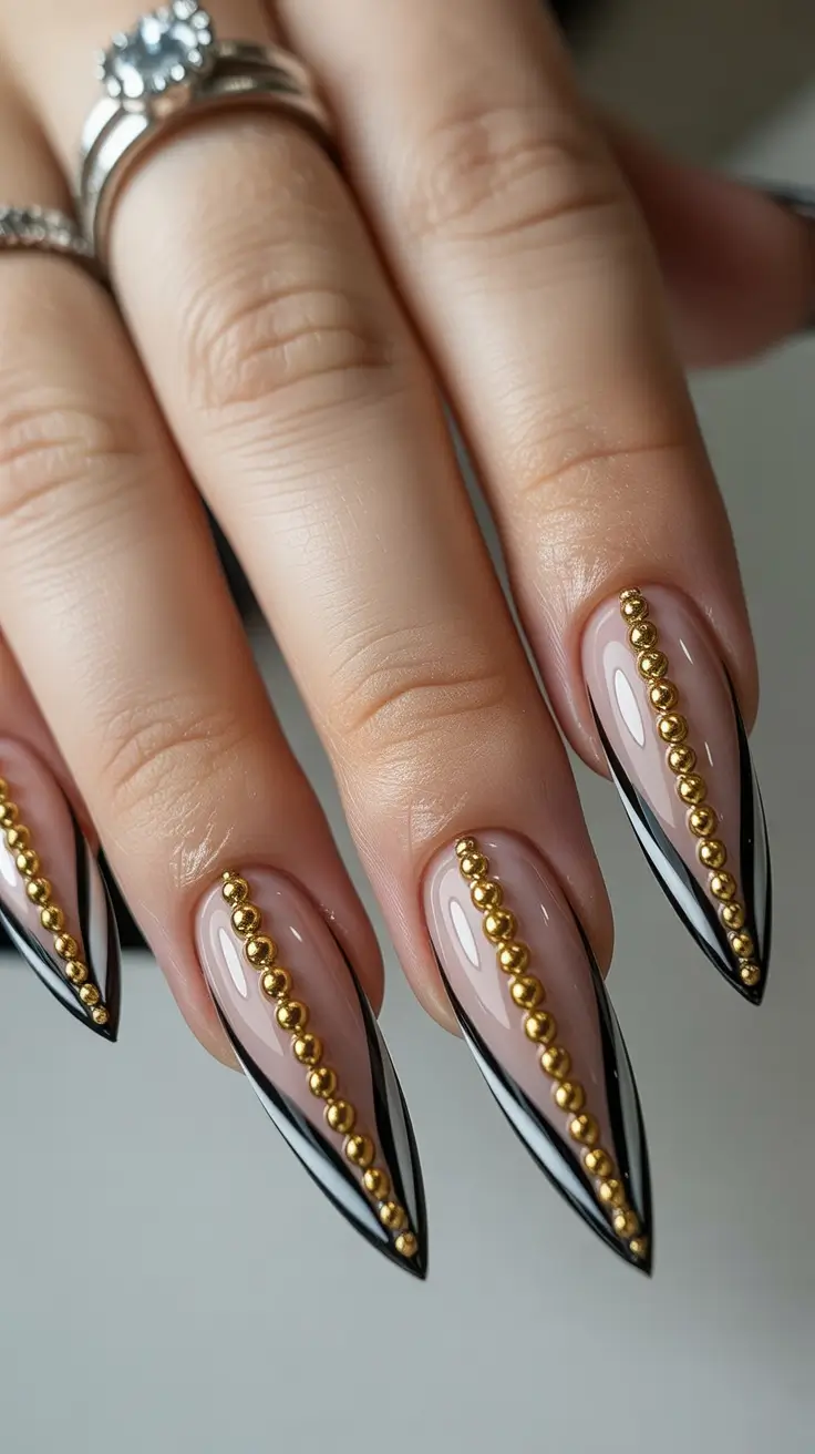 nail colors 2026 Golden Edge Drama