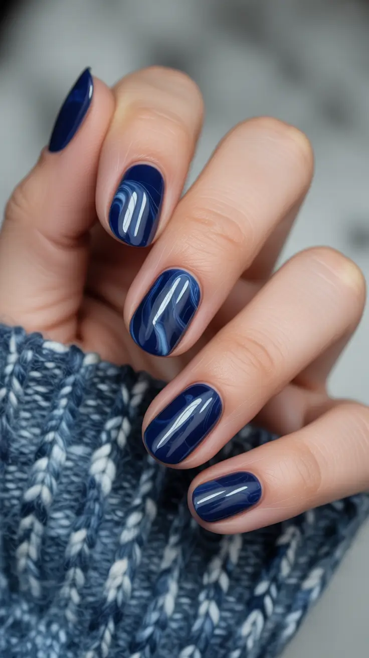 blue nails 2026 Navy