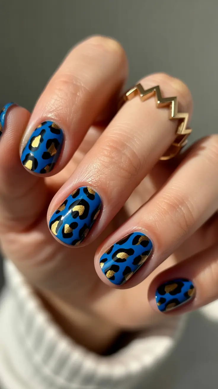 blue nails 2026 Cobalt art