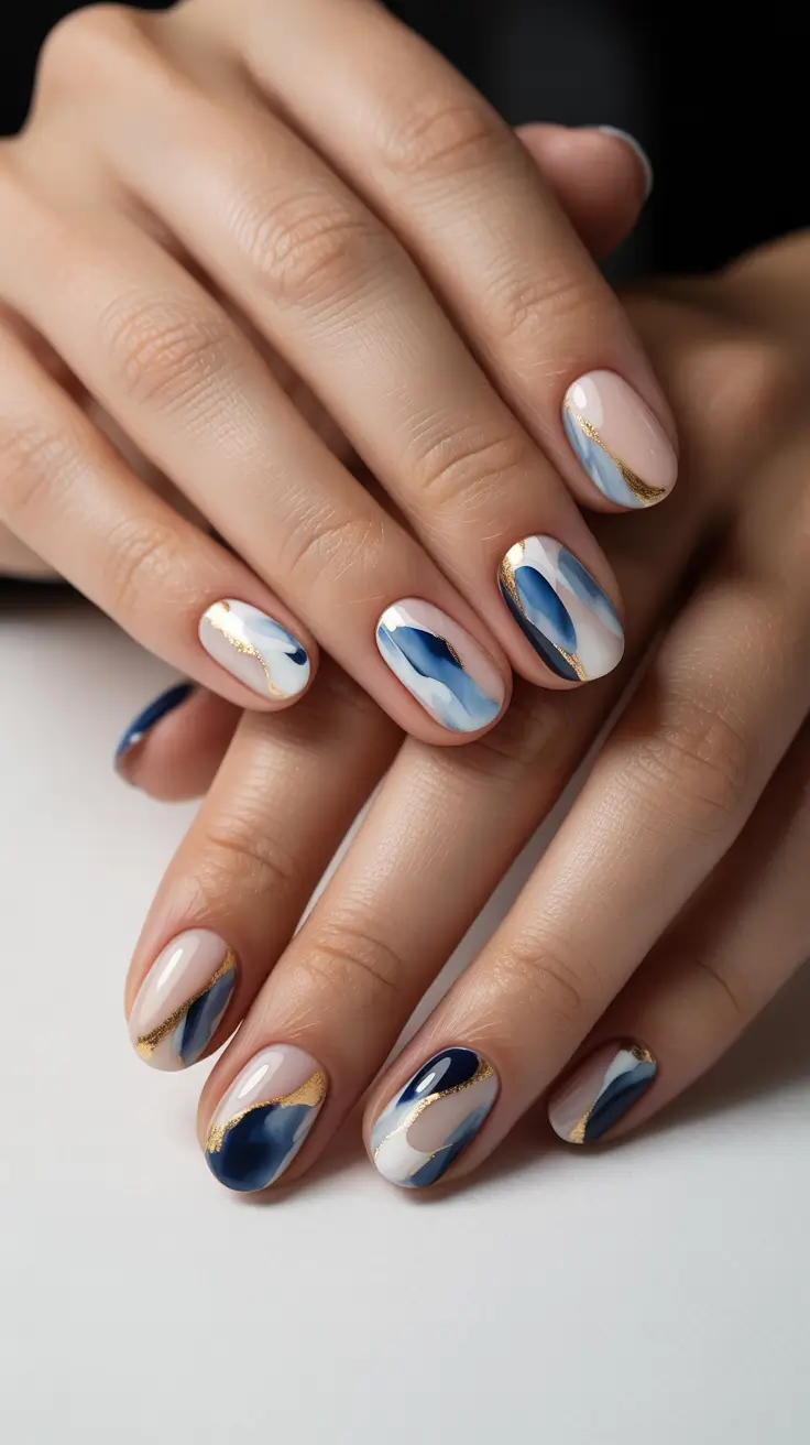 blue nails 2026 Art design