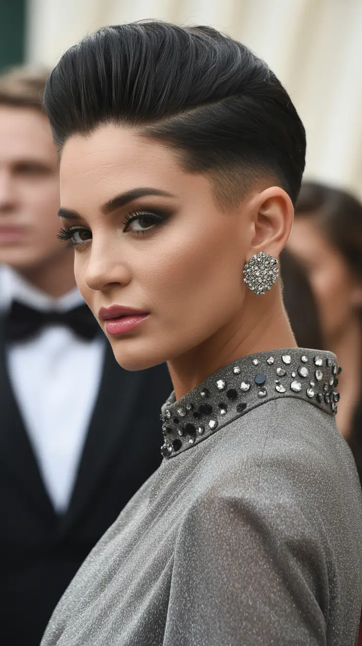 pixie hairstyles 2026 Slicked Back Undercut Pixie