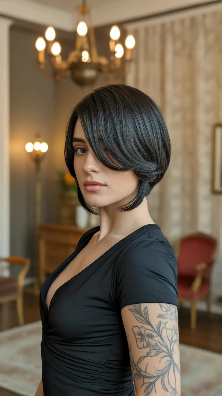 inverted bob with side bangs 2026