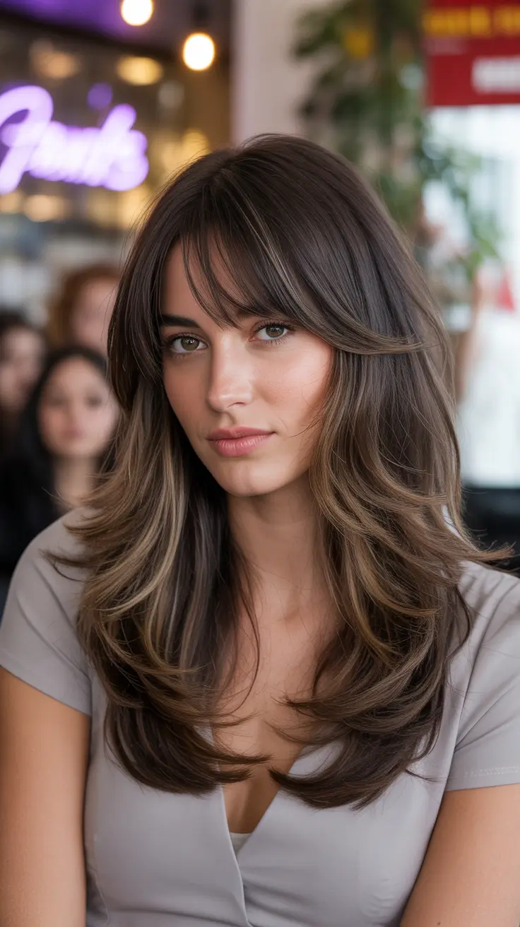 haircuts-with-bangs-2026-Subtle-Layers-with-Soft-Center-Parted-Bangs