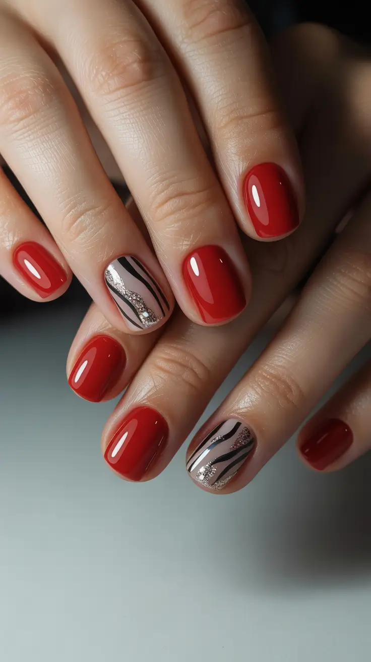 Square Nails Inspiration 2026 Red Art