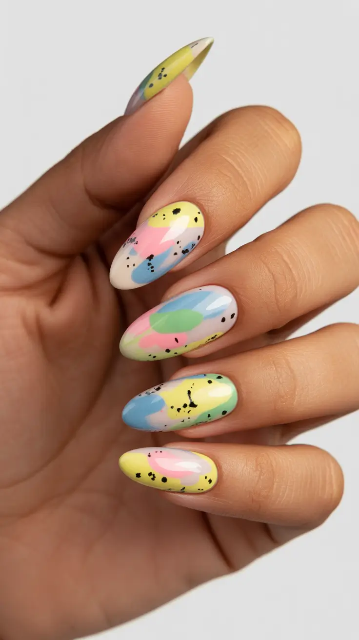 Stylish Acrylic Nails 2026 Bright Summer Design