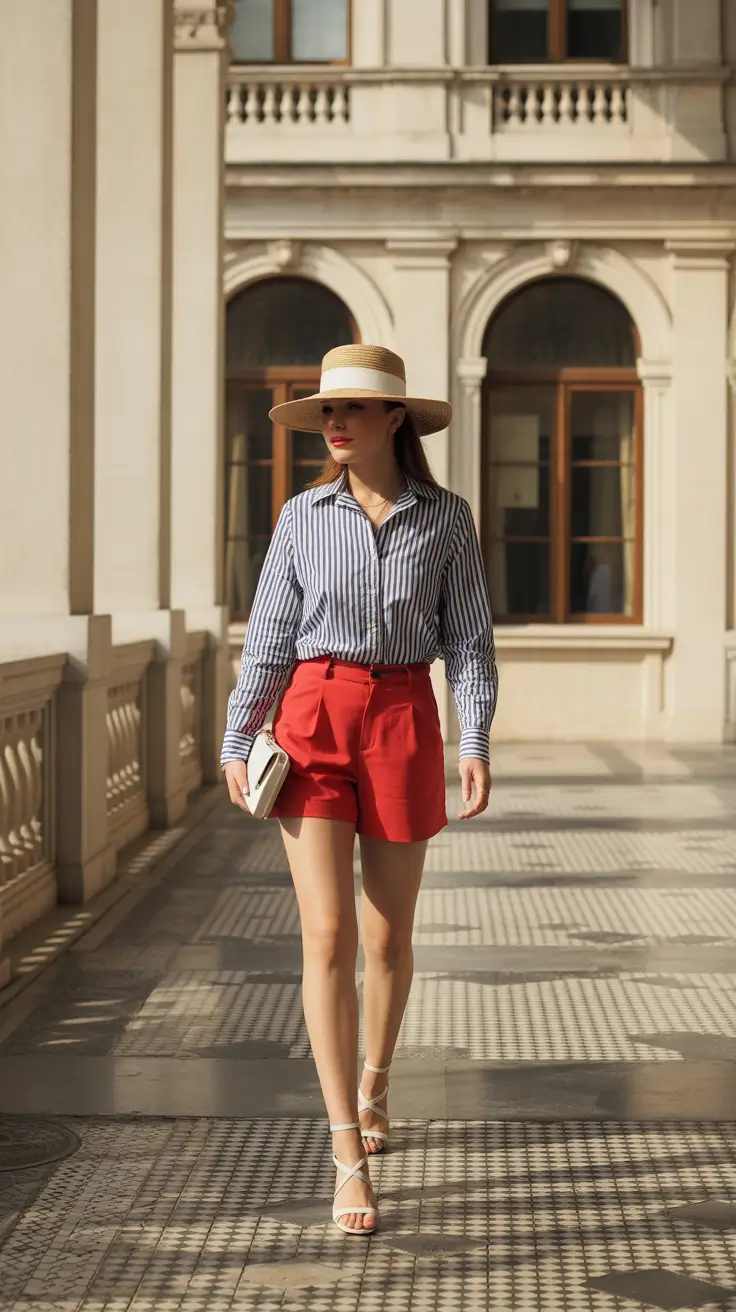 preppy outfits 2026 Striped Sophistication with a Southern Twist