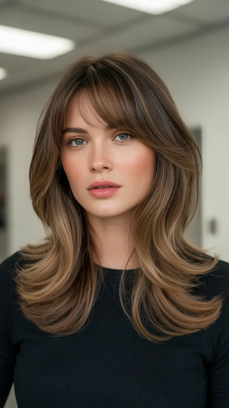 Trendy Haircuts 2026 Long Hair Layers Bangs