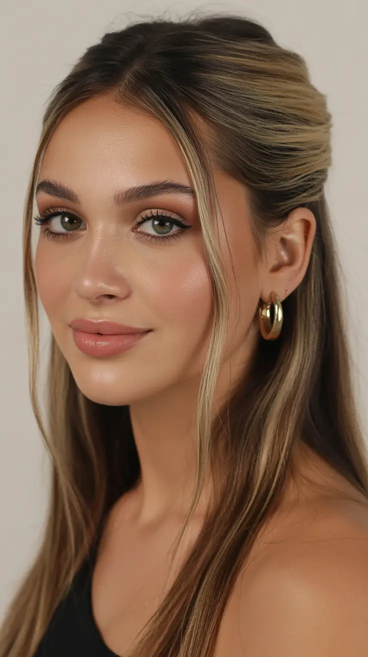 straight-hairstyle-2026-half-up-soft-waves