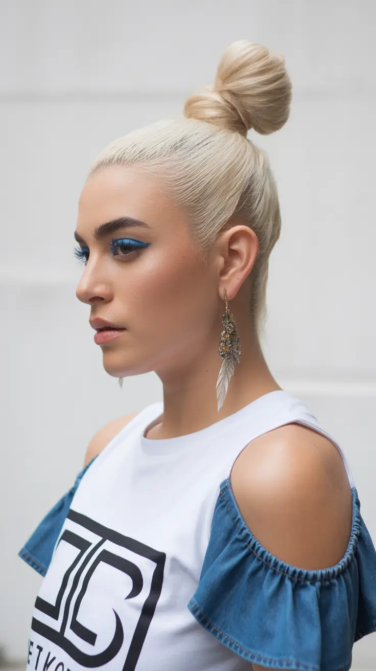 straight-hairstyle-2026-high-bun