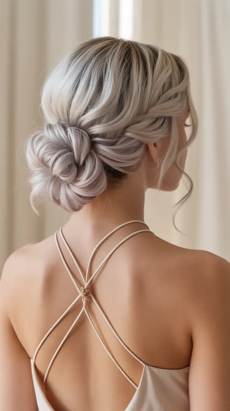 wedding hairstyle 2026 Frosted Knot Perfection