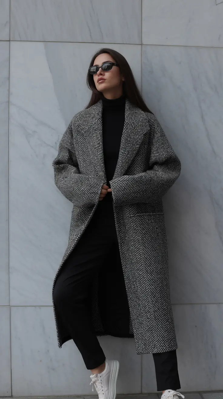 cold spring outfit 2026 Minimal Gray Tailoring With a Soft Edge