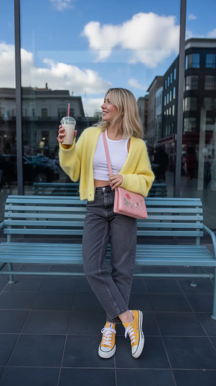 cold spring outfit 2026 Soft Cardigan Layers for Everyday Casual