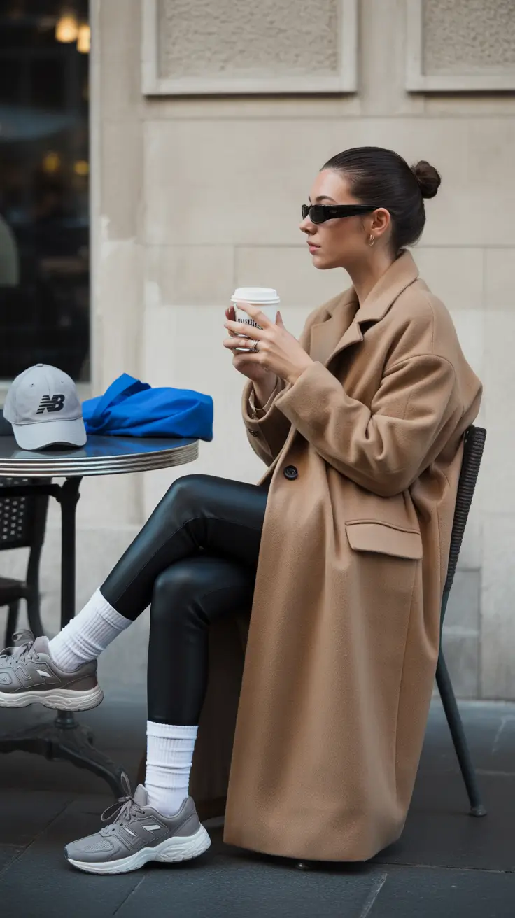 cold spring outfit 2026 Cozy Coats Meet Sporty Comfort