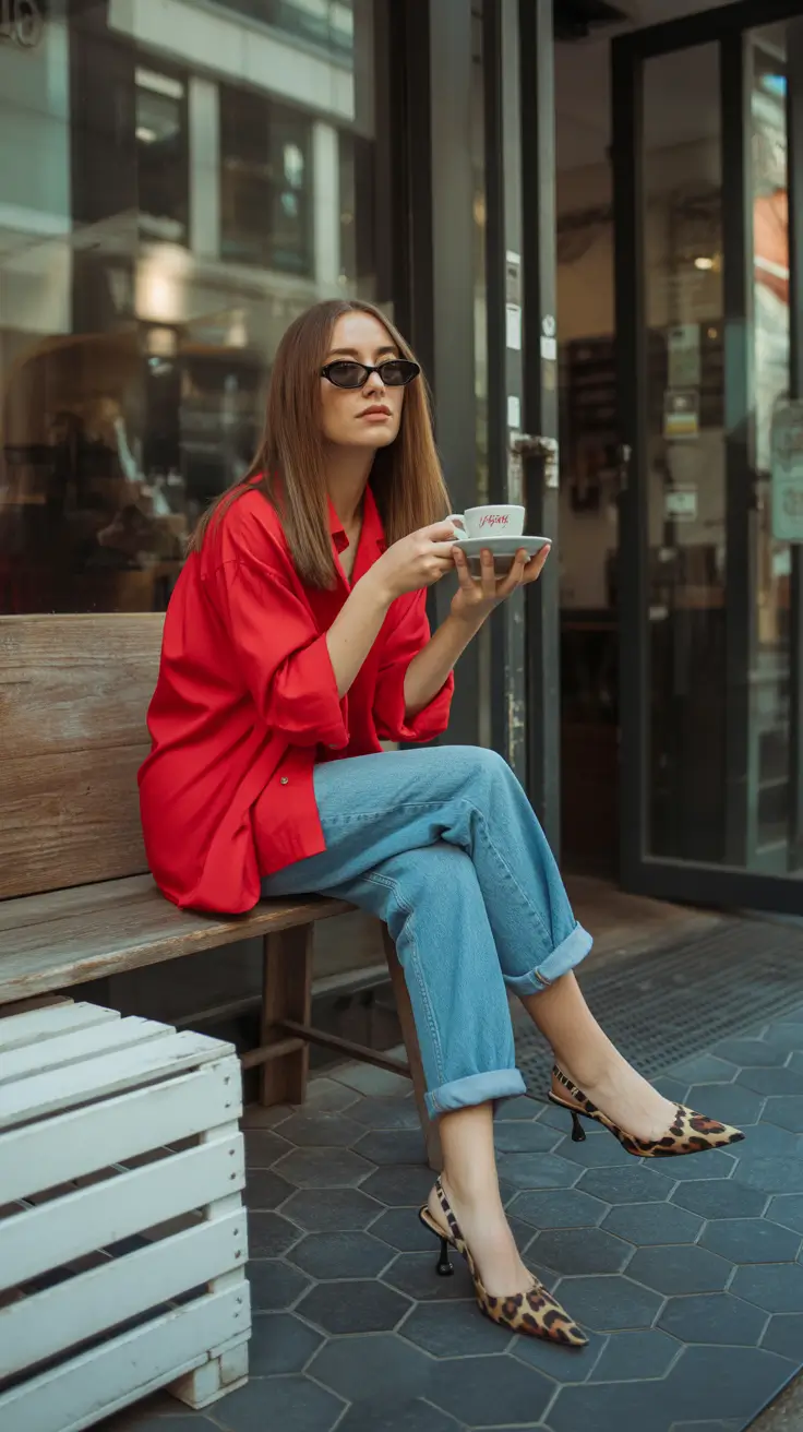 date spring outfits 2026 Bold Red Ease for a Casual Dinner Date