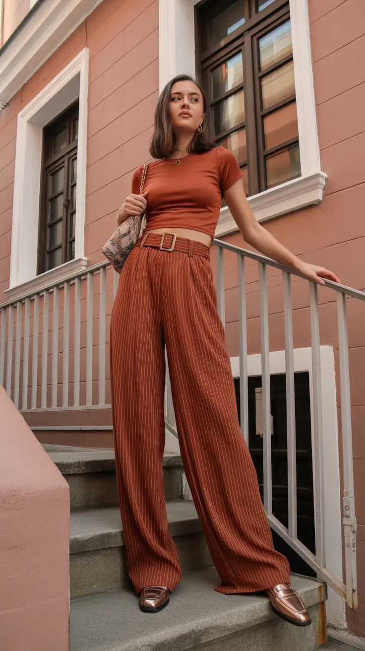 spring outfits with tops 2026 Warm Minimalism