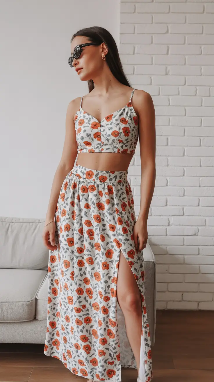 spring outfits with tops 2026 Playful Florals With a Modern Cut