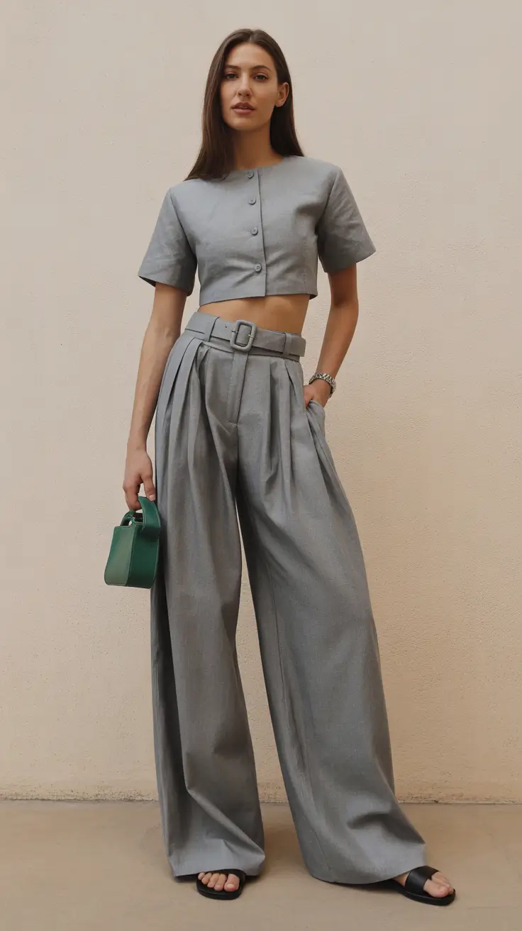 spring outfits with tops 2026 Neutral set