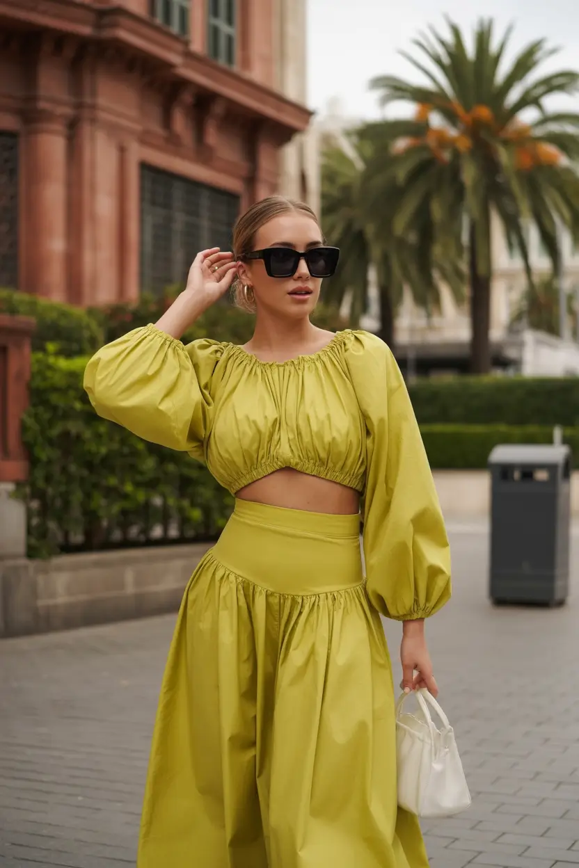 winery outfit spring 2026 Modern Citrus Volume With a Fashion-Forward Edge