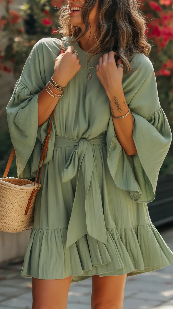 winery outfit spring 2026 Sage Green Ease for Slow Wine Country Afternoons