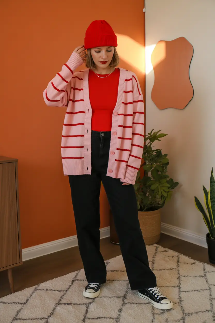 comfy spring outfits 2026 Soft Grunge With a Cozy Edge