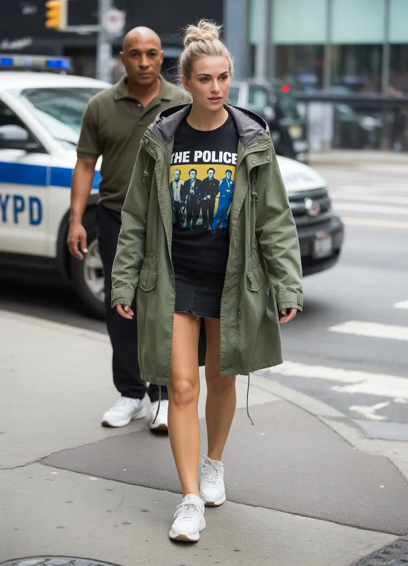 spring outfit for Thursday 2026 Parka Graphic Tee