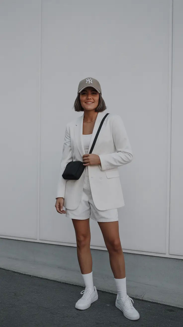 spring outfit for Thursday 2026 Minimal White Suit