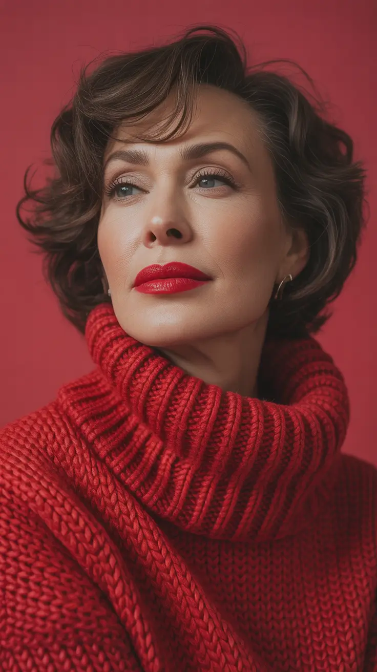 Haircut Ideas 2026 Soft Curly Short Crop with Cozy Winter Energy