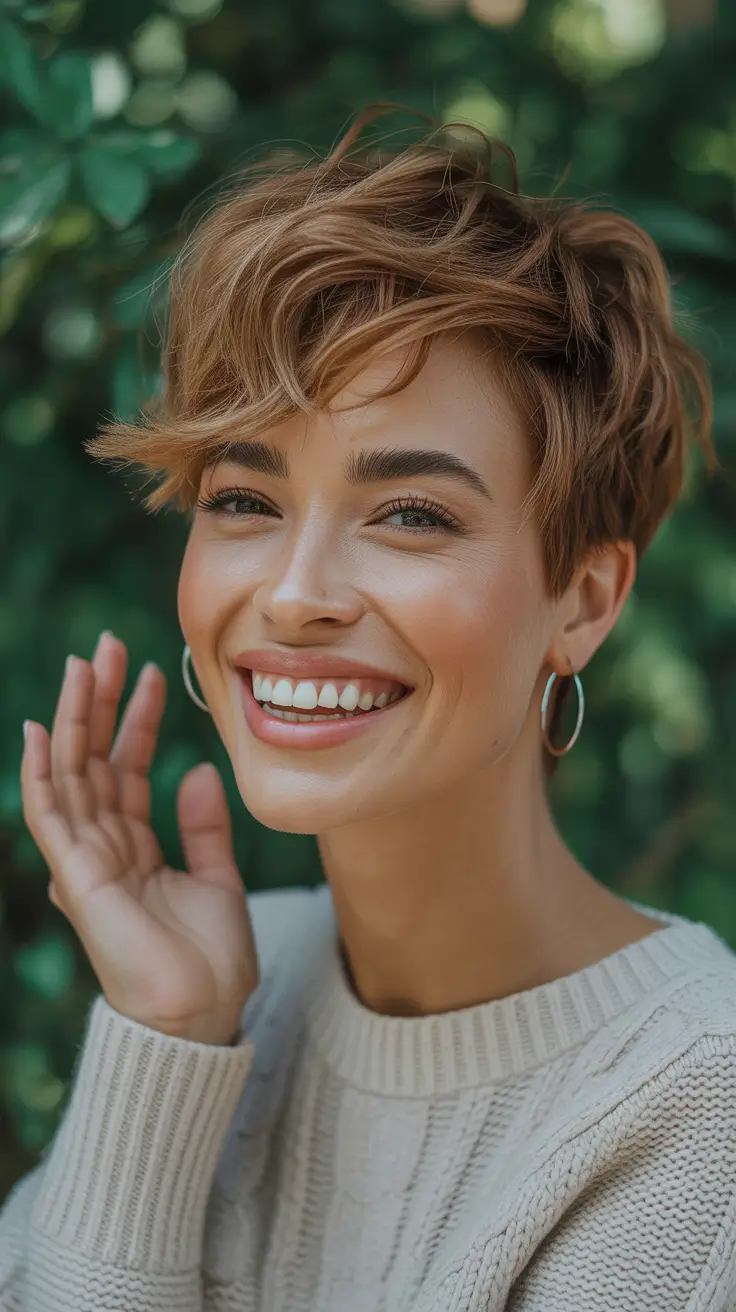 Haircut Ideas 2026 Playful Short Cut with Soft Piecey Texture