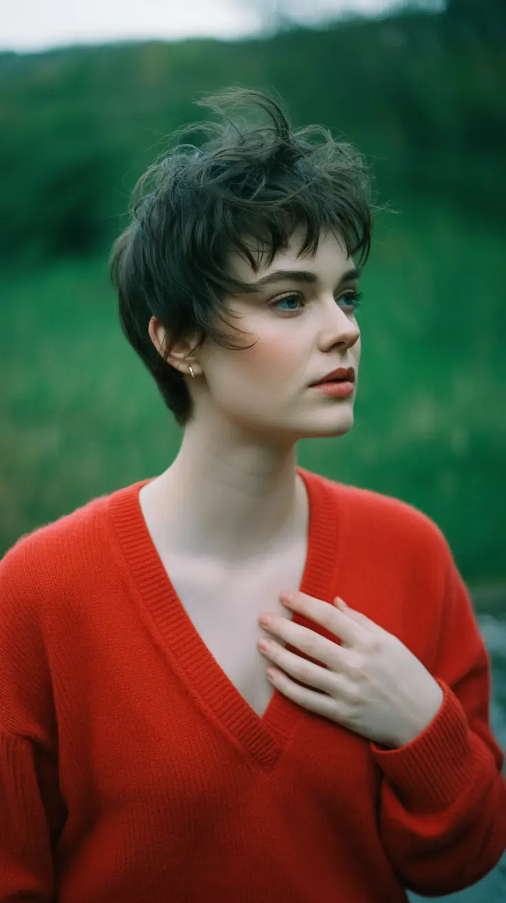 Haircut Ideas 2026 Messy Micro Pixie with Soft Texture