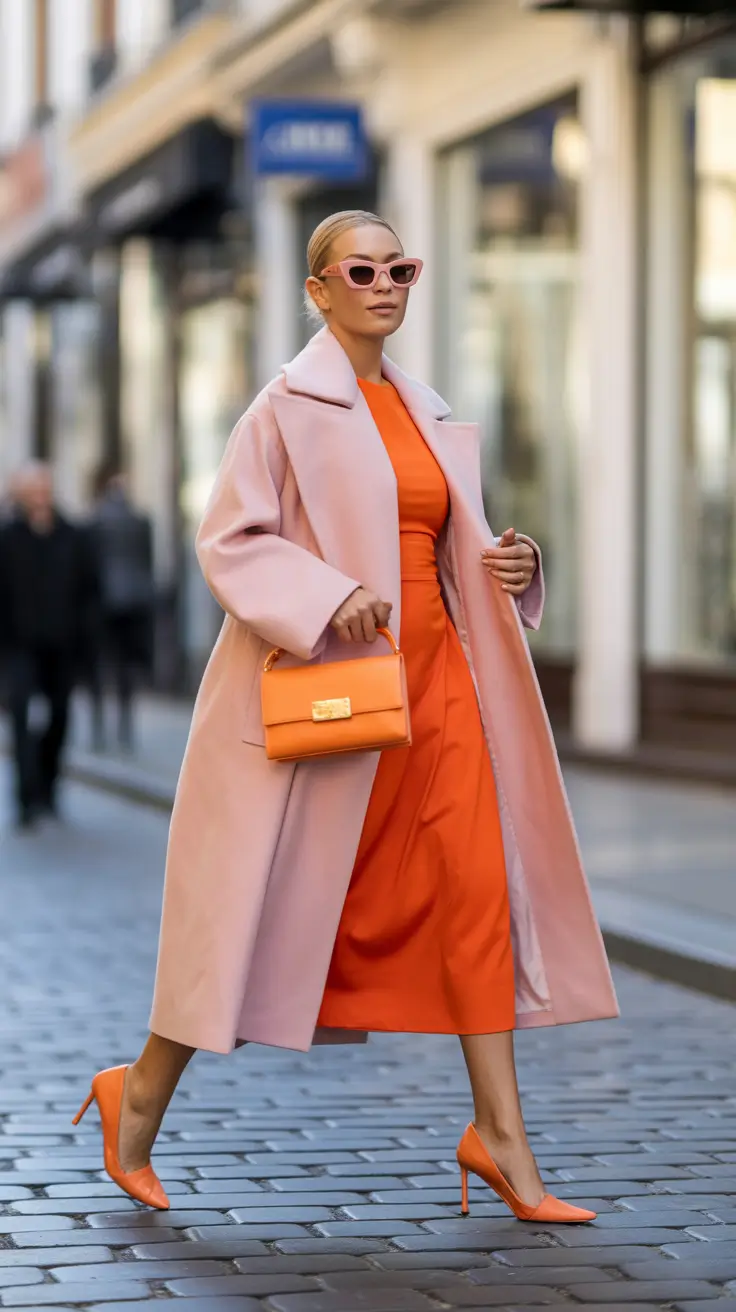 midsize spring outfits 2026 Soft Pastels With a Bold Core