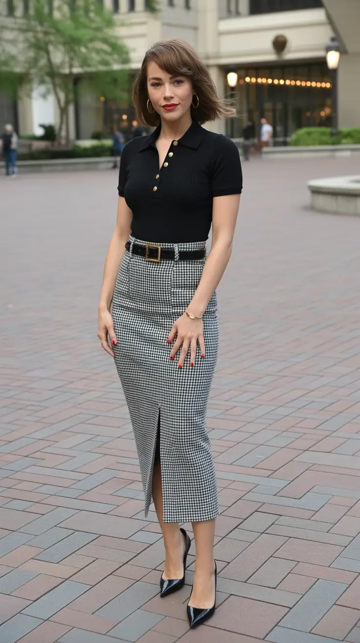 old money spring outfits 2026 Classic City Polish With a Dramatic Edge