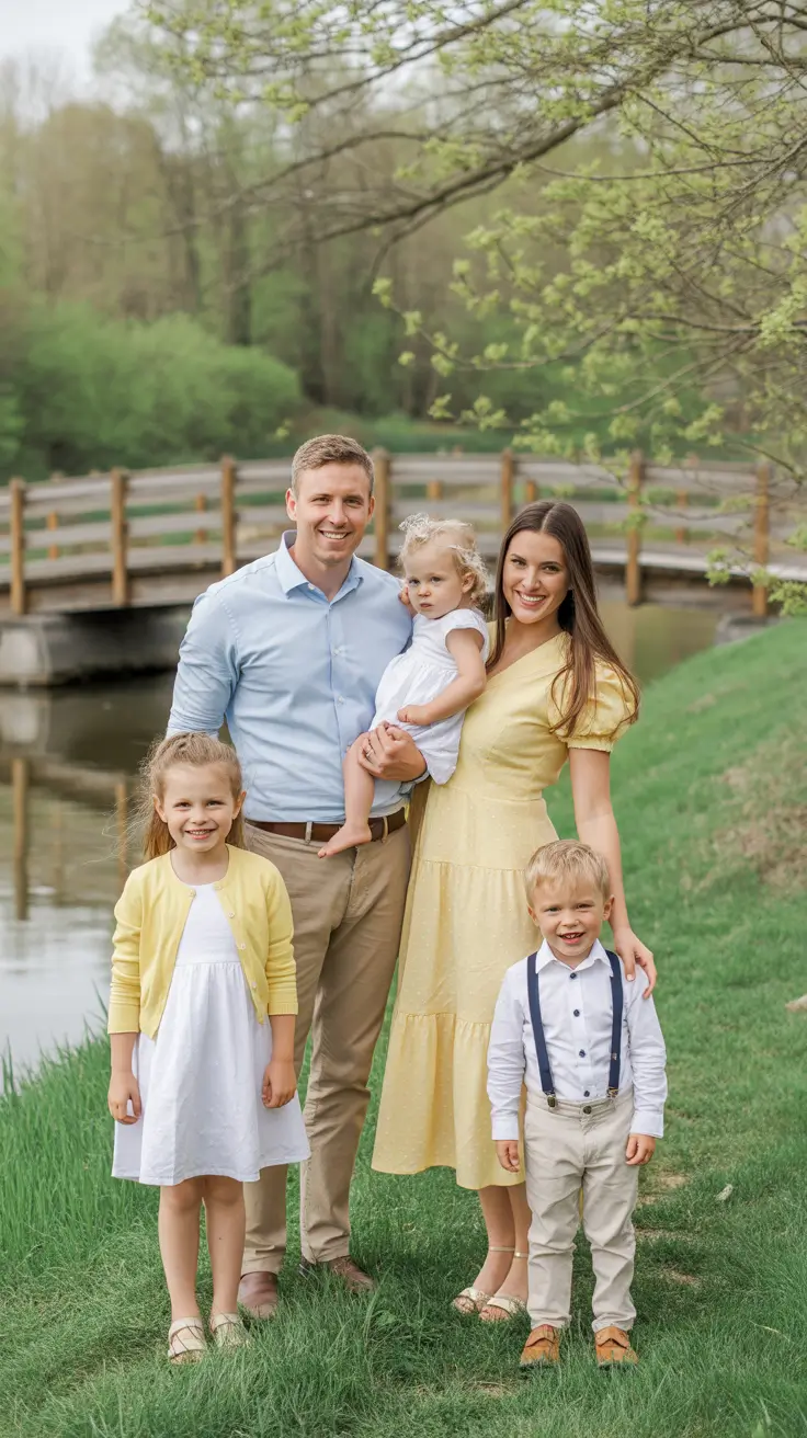 spring family pictures outfits 2026 Sunny Yellow With Easy Spring Structure