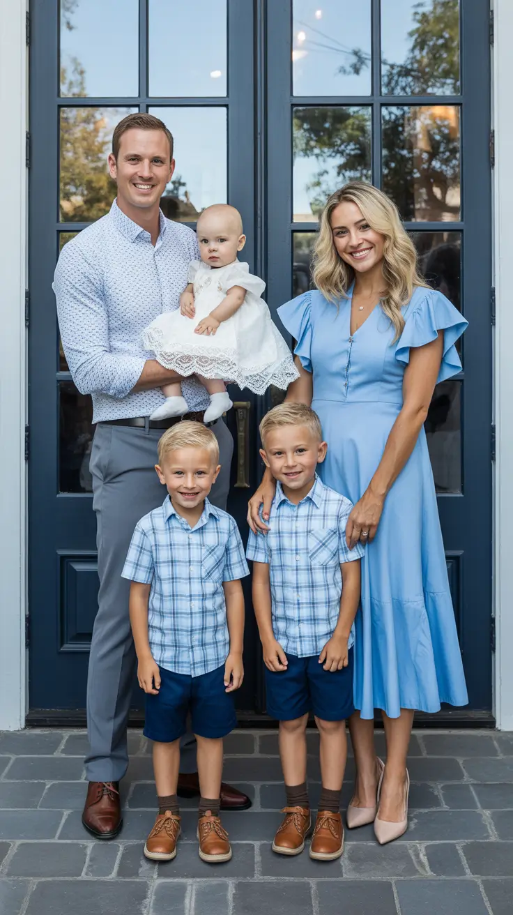 spring family pictures outfits 2026 Classic Blue With Polished Simplicity