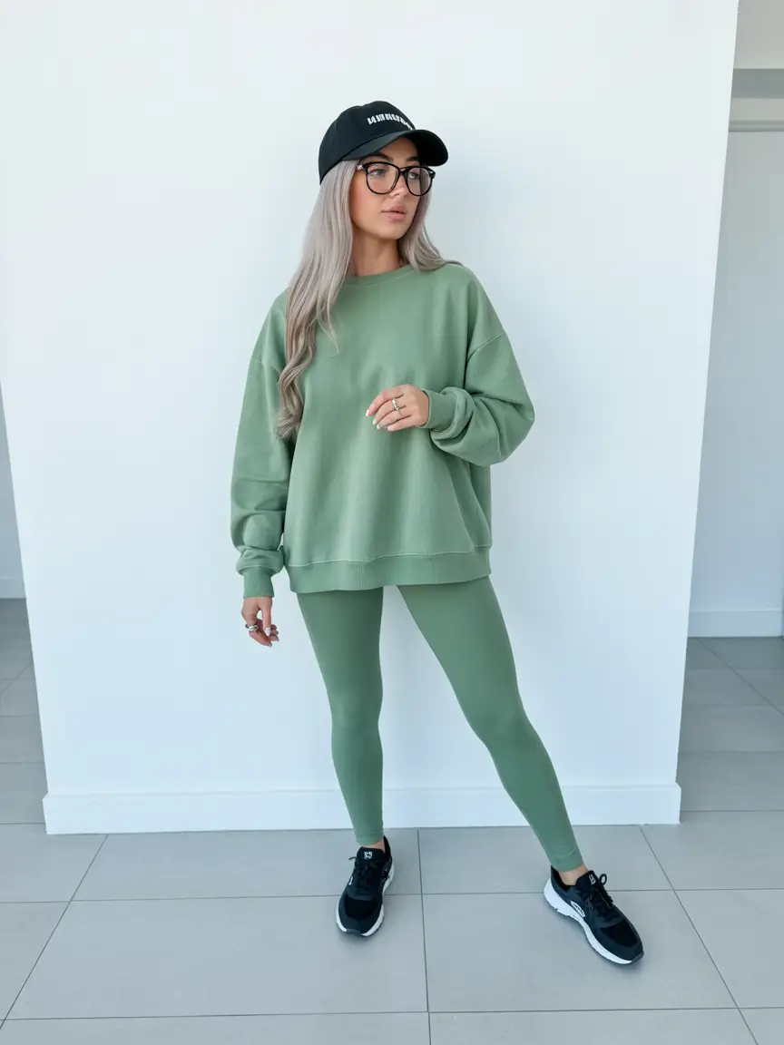 airport spring outfits 2026 Everyday Green Athleisure Done Right