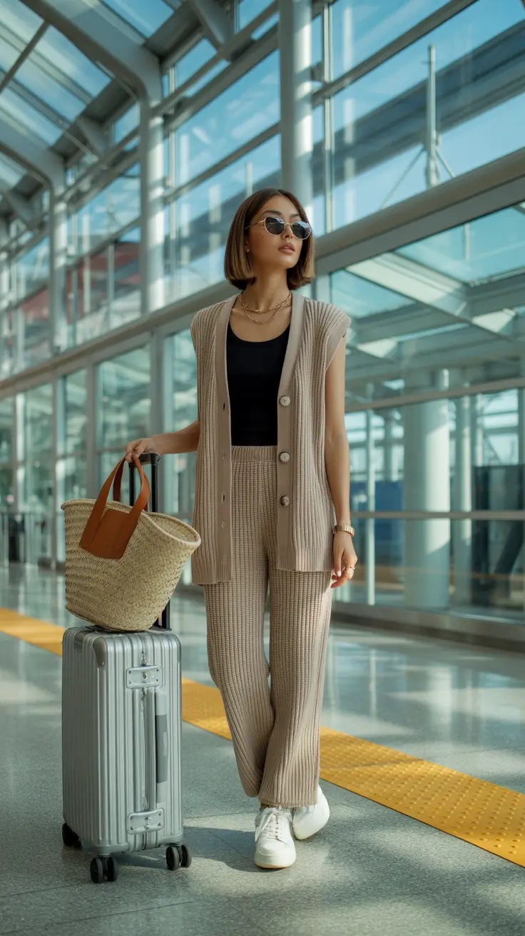 airport spring outfits 2026 Soft Tailoring With a Relaxed Feel