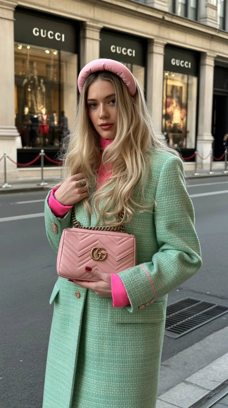 paris spring outfit 2026 Pastel Power Suit With Boutique Energy