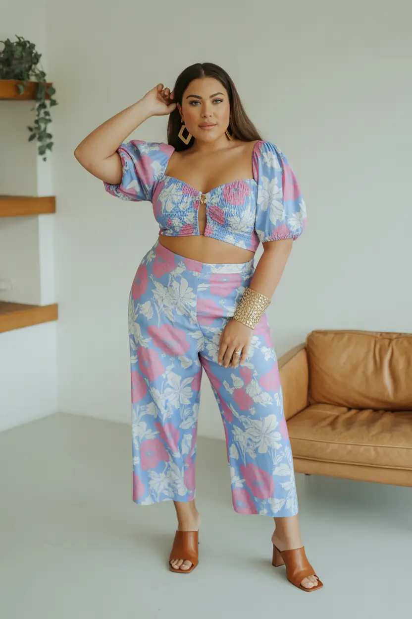 plus size spring outfits 2026 Romantic Prints With Everyday Structure