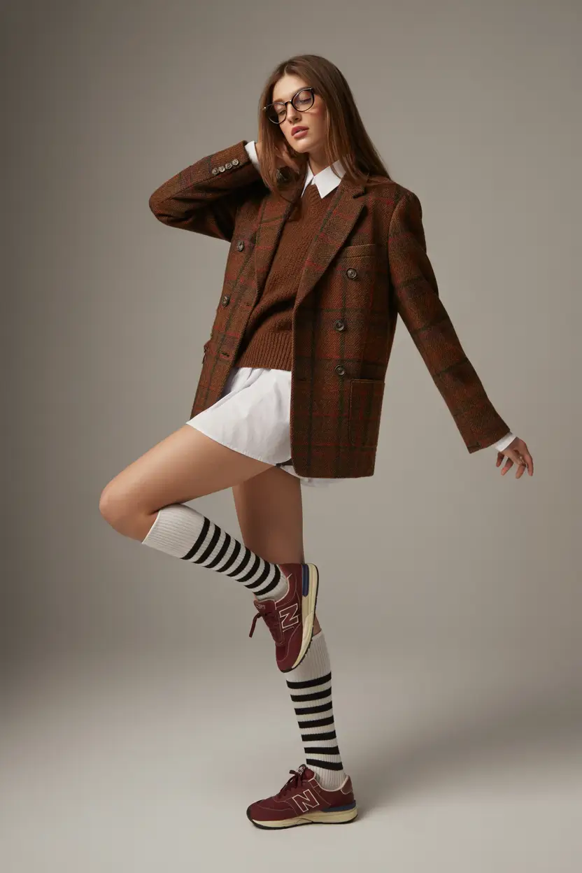 sneakers spring outfit 2026 Tailored Layers