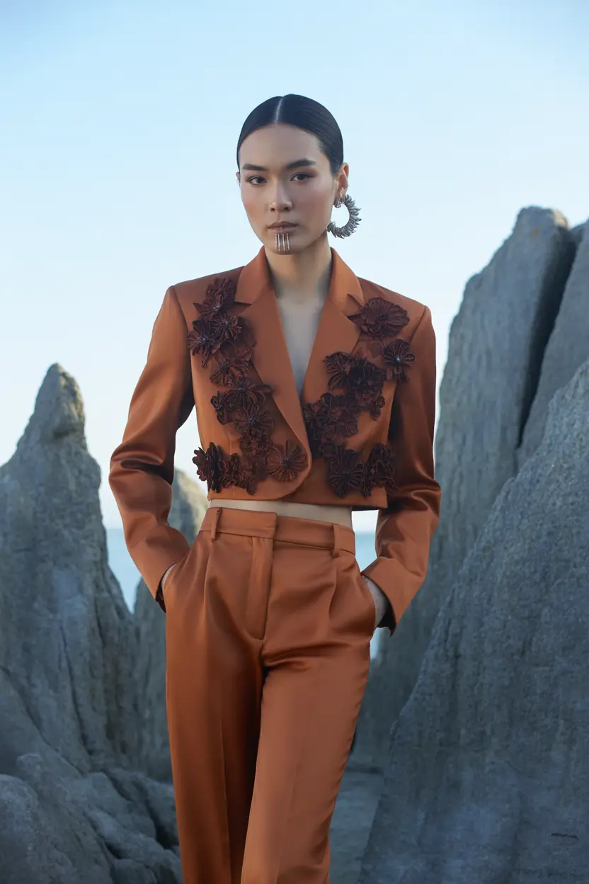 Spring blazer outfits 2026 Earth-Toned Statement Blazers With Artistic Energy