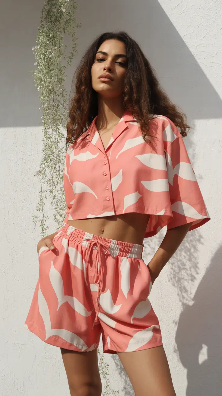 spring break outfit 2026 Pink Matching Set for Easy Morning Plans